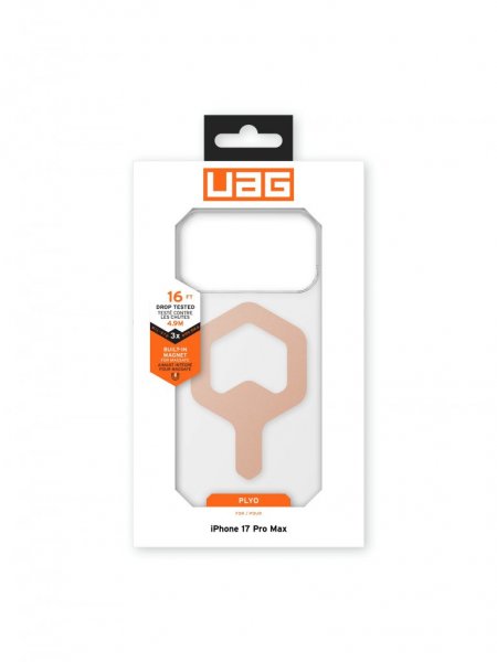 Urban Armor Gear (UAG) iPhone 17 Pro Max Kuori Plyo MagSafe Ice Ruusukulta