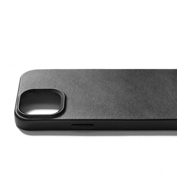 Mujjo iPhone 15 Full Leather Case Musta