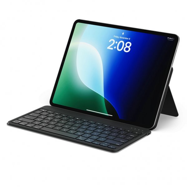 Satechi OntheGo Bluetooth-näppäimistö ja -jalusta, musta