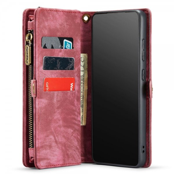 CaseMe Samsung Galaxy S21 008 Series Irrotettava kuori punainen