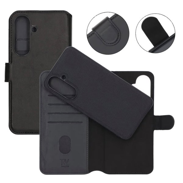 Rvelon Samsung Galaxy A56 Kotelo Magneettinen Irrotettava Kuori Musta