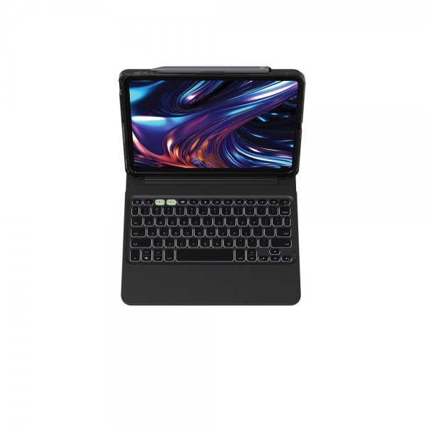ZAGG iPad Pro 11 (M4/M5) -näppäimistökotelo Pro Keys 2 Nordic Layout Musta