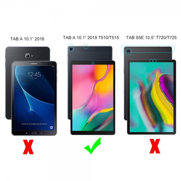 Samsung Galaxy Tab A 10.1 2019 T510 T515 Kuori Pehmeä Muovi Läpinäkyvä