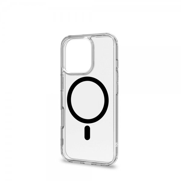 Celly iPhone 16 Pro Kuori GELSKINMAG Läpinäkyvä Musta