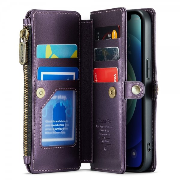 CaseMe iPhone 12/iPhone 12 Pro -kotelo C36 Series Violetti
