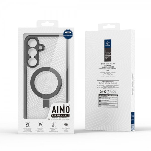 Dux Ducis Samsung Galaxy S25 Plus Kuori Aimo Series MagSafe Jalusta Musta