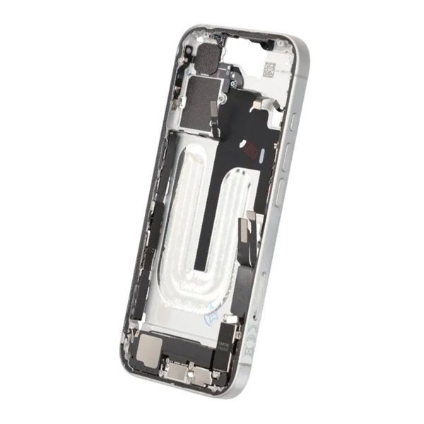 Keskikehys pikkutarvikkeineen iPhone 16 - Valkoinen OEM
