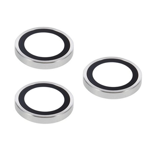 iPhone 17 Pro Max Kamerans Linssuojus Karkaistua Lasia Hopea