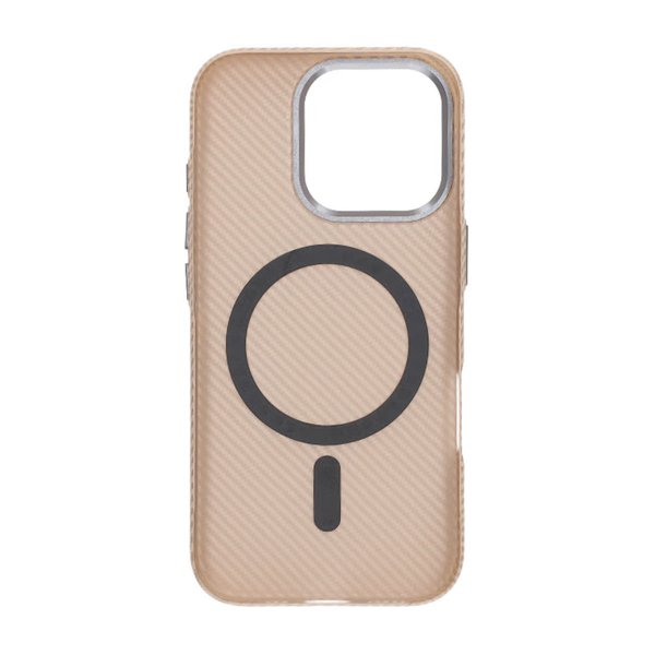 iPhone 16 Pro Kuori Hiilikuitukuvio MagSafe Kulta