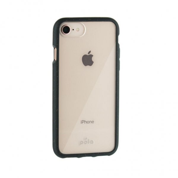 Pela iPhone 7/8/SE kuori Eco Friendly Clear musta