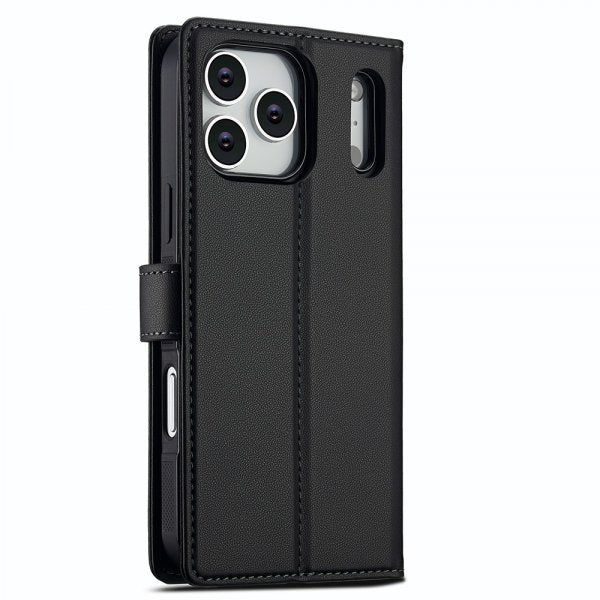 Nordic Covers iPhone 17 Pro -kotelo irrotettavalla MagSafe-kuorella, Raven Black
