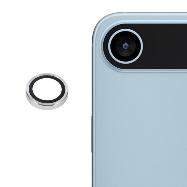 iPhone Air -kameran linssinsuojus karkaistua lasia, hopea
