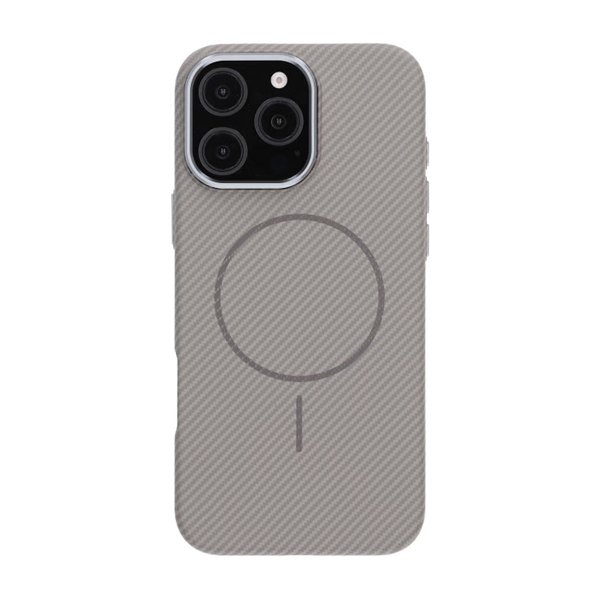 iPhone 16 Pro Max Kuoret Hiilikuitukuviointi MagSafe Harmaa