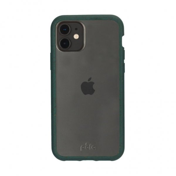 Pela iPhone 11 -suojakuori Eco Friendly Clear, vihreä