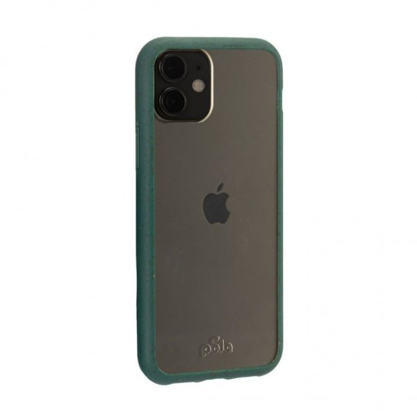 Pela iPhone 11 -suojakuori Eco Friendly Clear, vihreä