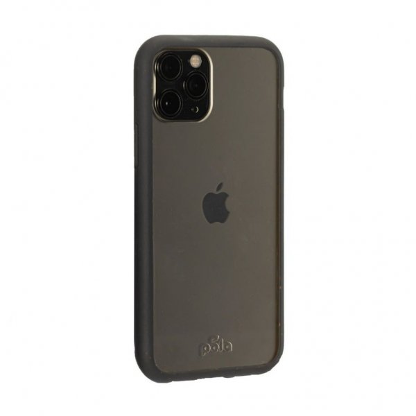 Pela iPhone 11 Pro -kuoret, ympäristöystävällinen, läpinäkyvä, musta