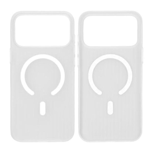 iPhone 17 Pro Max -kuori, aallotettu MagSafe, valkoinen