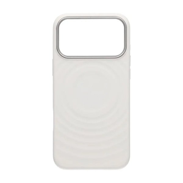 iPhone 17 Pro Max Kuori Silikoni MagSafe Valkoinen