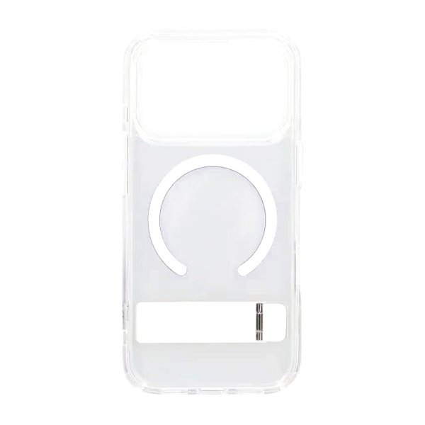 Rvelon iPhone 17 Pro Max -kuori jalustalla MagSafe Läpinäkyvä