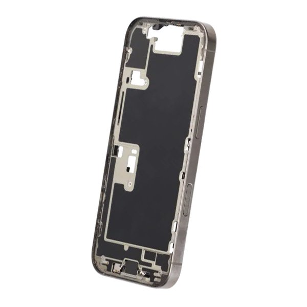 Keskikehys pienosilla iPhone 16 Prolle - Luonnollinen Titaani OEM