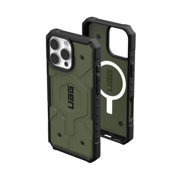 Urban Armor Gear (UAG) iPhone 16 Pro Max -suojakuori Pathfinder MagSafe Olive Drab