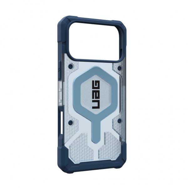 Urban Armor Gear (UAG) iPhone 17 Pro Max -kuori Pathfinder Clear + sininen kaulanauha