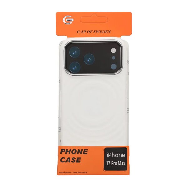 iPhone 17 Pro Max Kuori Silikoni MagSafe Valkoinen