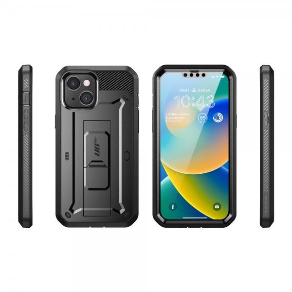 Supcase iPhone 13/iPhone 14 Suojakuori UB Pro Musta