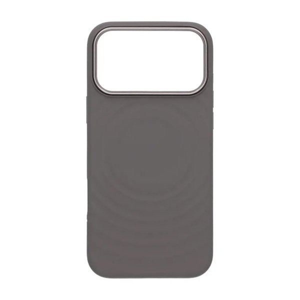 iPhone 17 Pro Max Kuori Silikoni MagSafe Tummanharmaa