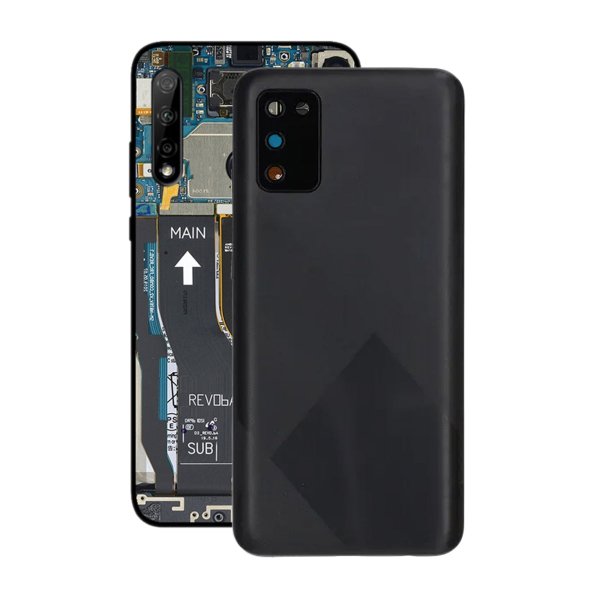 Samsung Galaxy A02s Takalasi - Musta