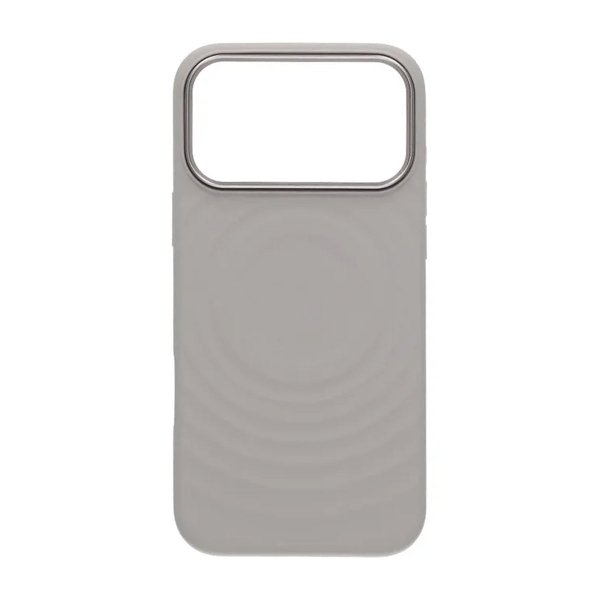 iPhone 17 Pro Max Silikonikuori MagSafe Vaaleanharmaa