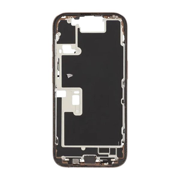Keskirunko pienosilla iPhone 16 Pro -hylsyyn – Hiekanvärinen titaani OEM