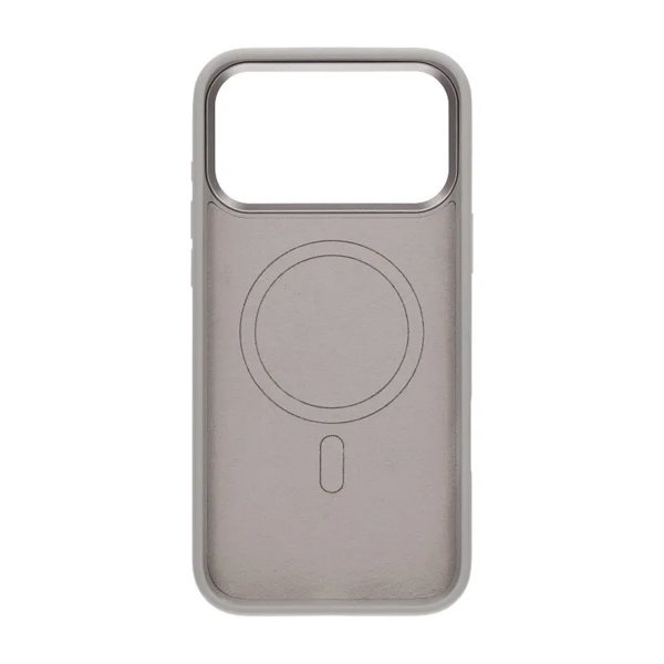 iPhone 17 Pro Max Silikonikuori MagSafe Vaaleanharmaa