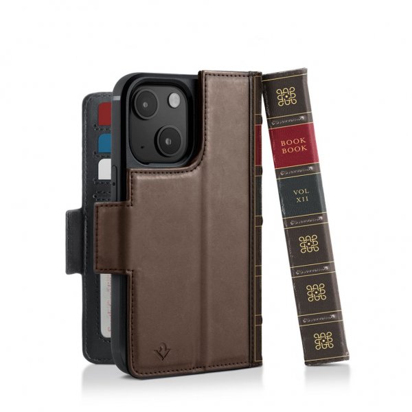 Twelve South iPhone 14 -suojakotelo BookBook MagSafe, ruskea