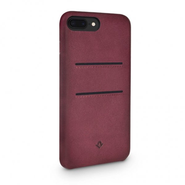 Twelve South iPhone 7 Plus/iPhone 8 Plus Relaxed Leather -korttikotelo, Marsala