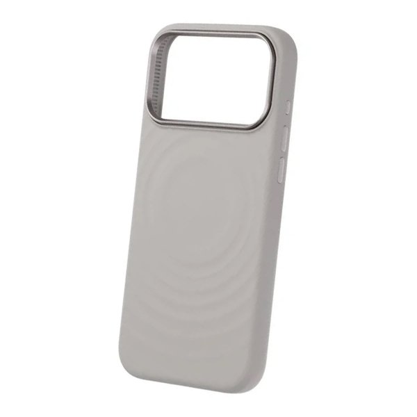 iPhone 17 Pro Max Silikonikuori MagSafe Vaaleanharmaa