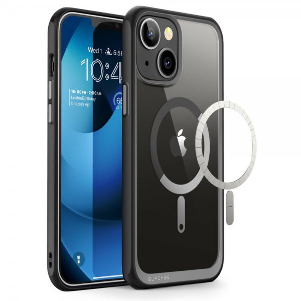 Supcase iPhone 14 Plus -suojakuori UB Mag, musta