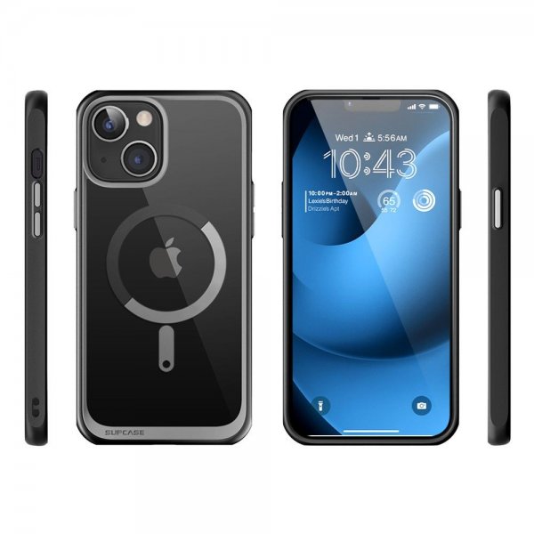 Supcase iPhone 14 Plus -suojakuori UB Mag, musta
