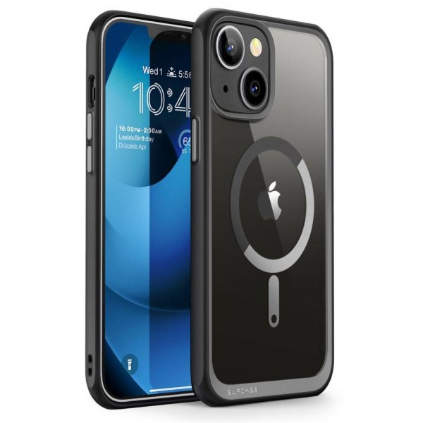 Supcase iPhone 14 Plus -suojakuori UB Mag, musta