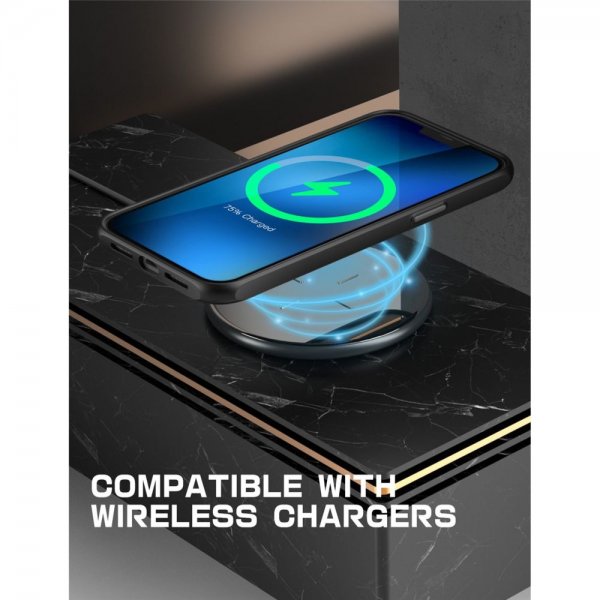 Supcase iPhone 14 Plus -suojakuori UB Mag, musta