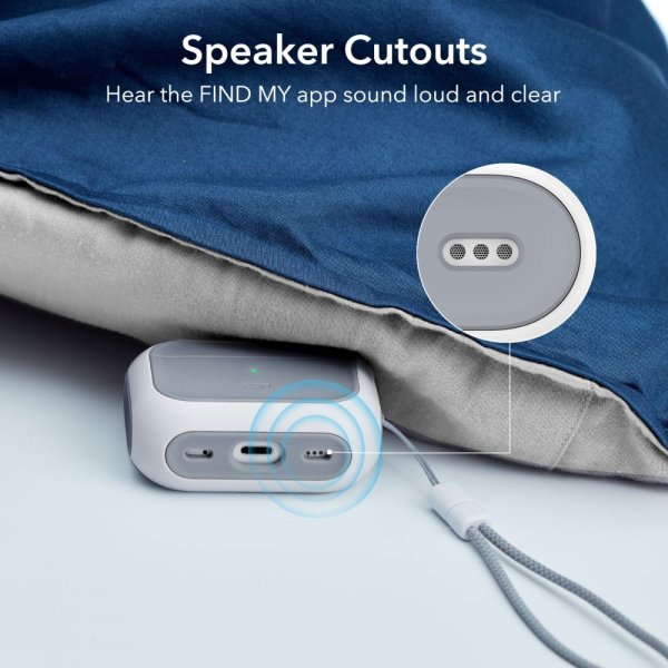 ESR AirPods Pro/AirPods Pro 2 Kuori Orbit Hybrid HaloLock Valkoinen
