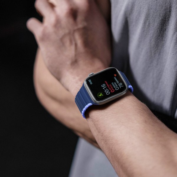 Dux Ducis Apple Watch 38/40/41/42mm ranneke LD-sarja sininen-violetti