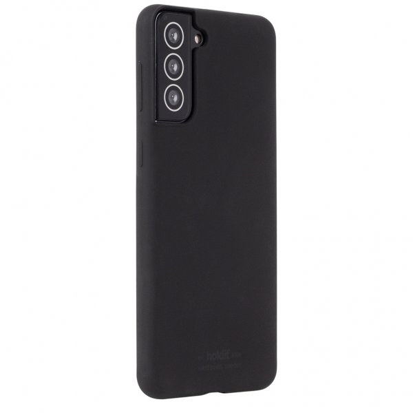 Holdit Samsung Galaxy S21 Plus Silikonikuori Musta