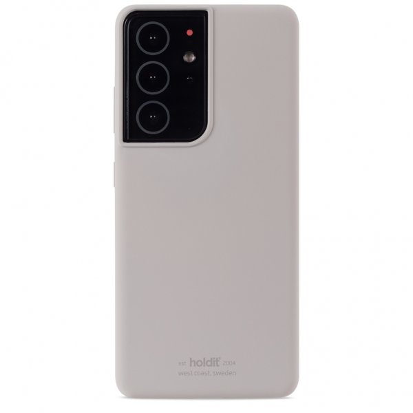holdit Samsung Galaxy S21 Ultra Kuori Silikoni Taupe