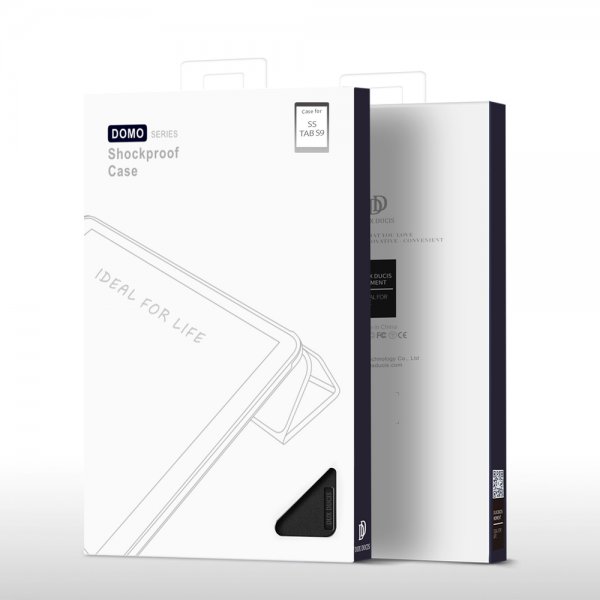 Dux Ducis Samsung Galaxy Tab S9 FE/S10 FE/S10 Lite -kotelo DOMO-sarja, musta