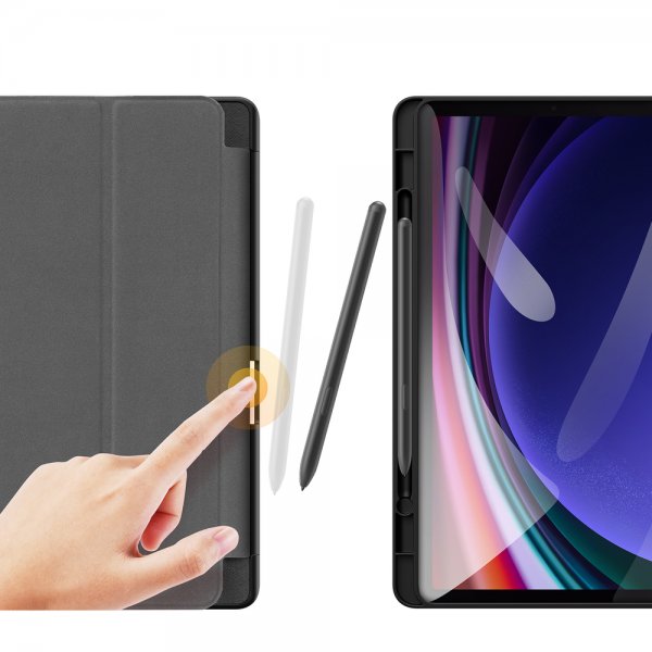 Dux Ducis Samsung Galaxy Tab S9 FE/S10 FE/S10 Lite -kotelo DOMO-sarja, musta