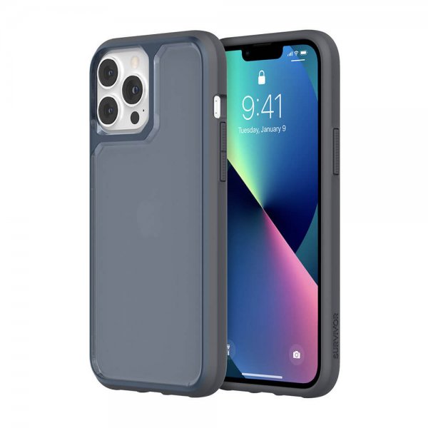 Survivor iPhone 13 Pro Max Suojakuori Strong Graphite Blue
