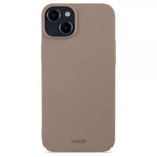 Holdit iPhone 15 Plus Suojakuori Slim Case Mocha Brown