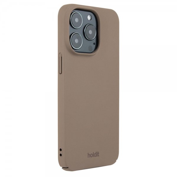 Holdit iPhone 15 Pro Kuori Slim Case Mocha Brown