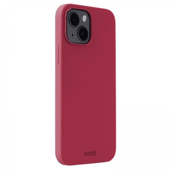 holdit iPhone 15 Silikonikotelo Red Velvet